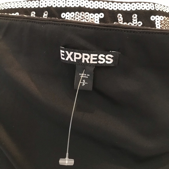 NWOT Express Aztec sequined pattern mini skirt - Picture 3 of 3